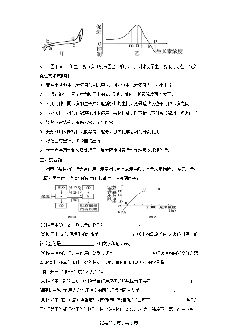 2022-2023学年山西省高三二模理综生物试卷（含解析）.doc第2页