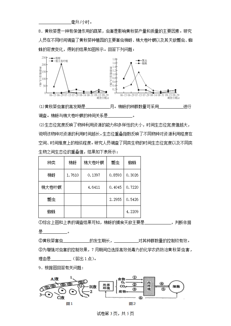 2022-2023学年山西省高三二模理综生物试卷（含解析）.doc第3页