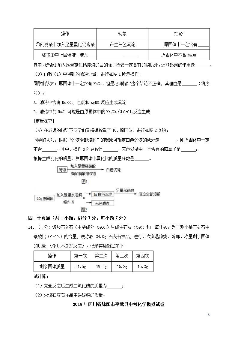 历年四川省绵阳初三化学中考真题.doc第6页