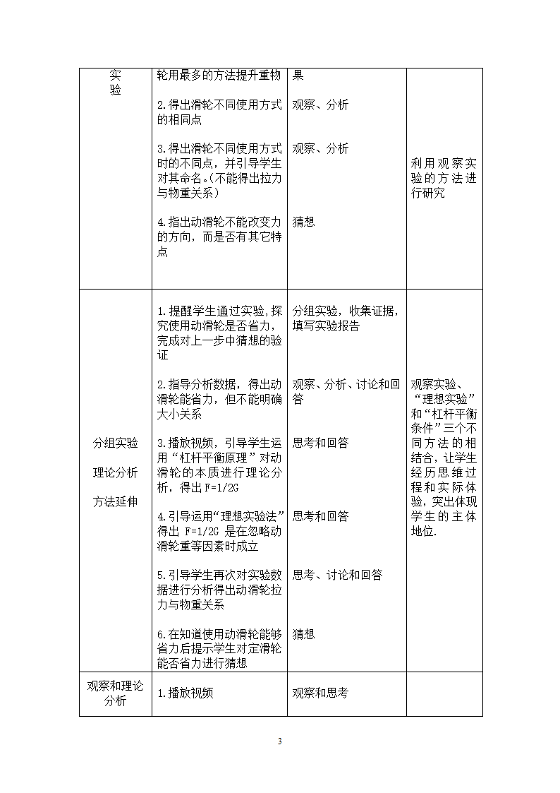 粤沪版物理八年级下册 6.6探究滑轮的作用 教案.doc第3页