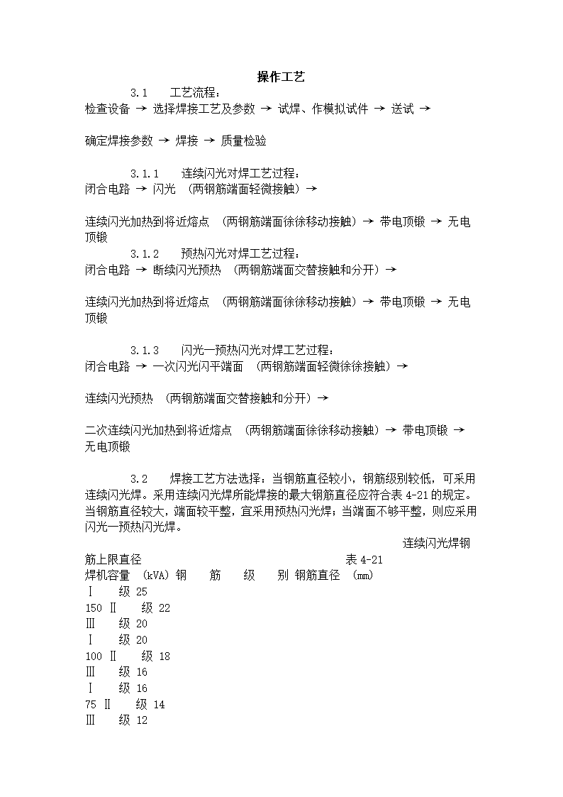 钢筋闪光对焊工艺标准414-1996.doc第2页