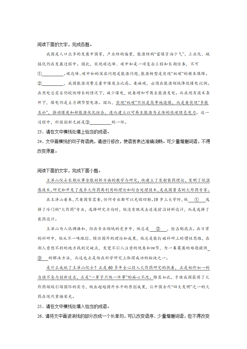 高考语文语言运用专项训练题（含解析）.doc第6页