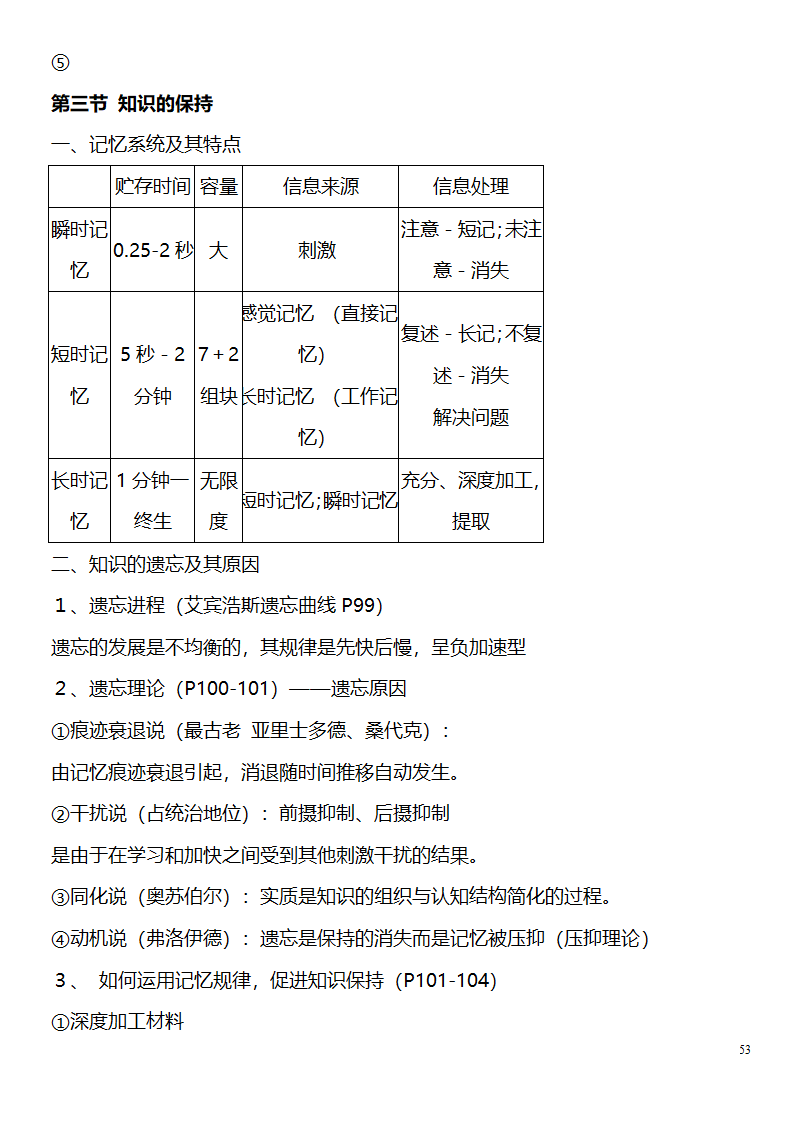 中学教师资格证考试大纲_(教育学__教育心理学)_北京师范大学出版社第53页