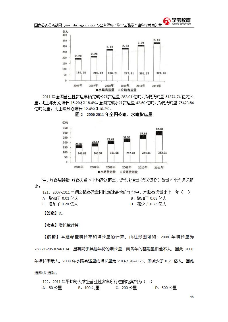 2013年北京公务员考试行测真题及答案(学宝教育)第48页