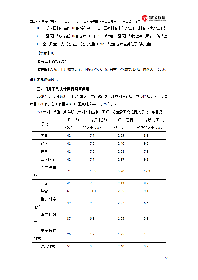 2012年北京公务员考试行测真题及答案(学宝教育)第59页