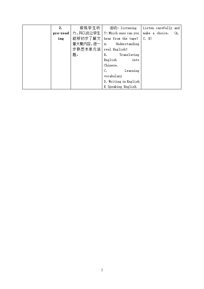 八年级英语上册_Module1_Unit2阅读课教案.doc第2页