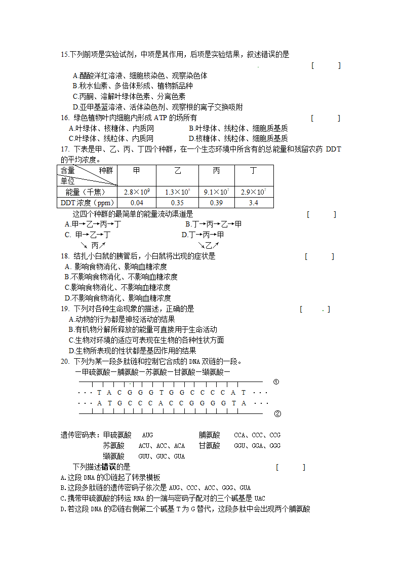 2011年高考生物第一轮总复习讲座之一.doc第5页