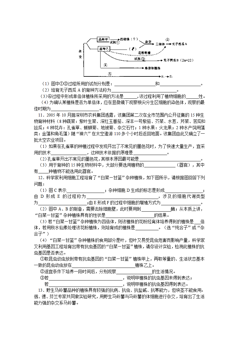 高考生物专题复习：生物育种知识全攻略.doc第9页