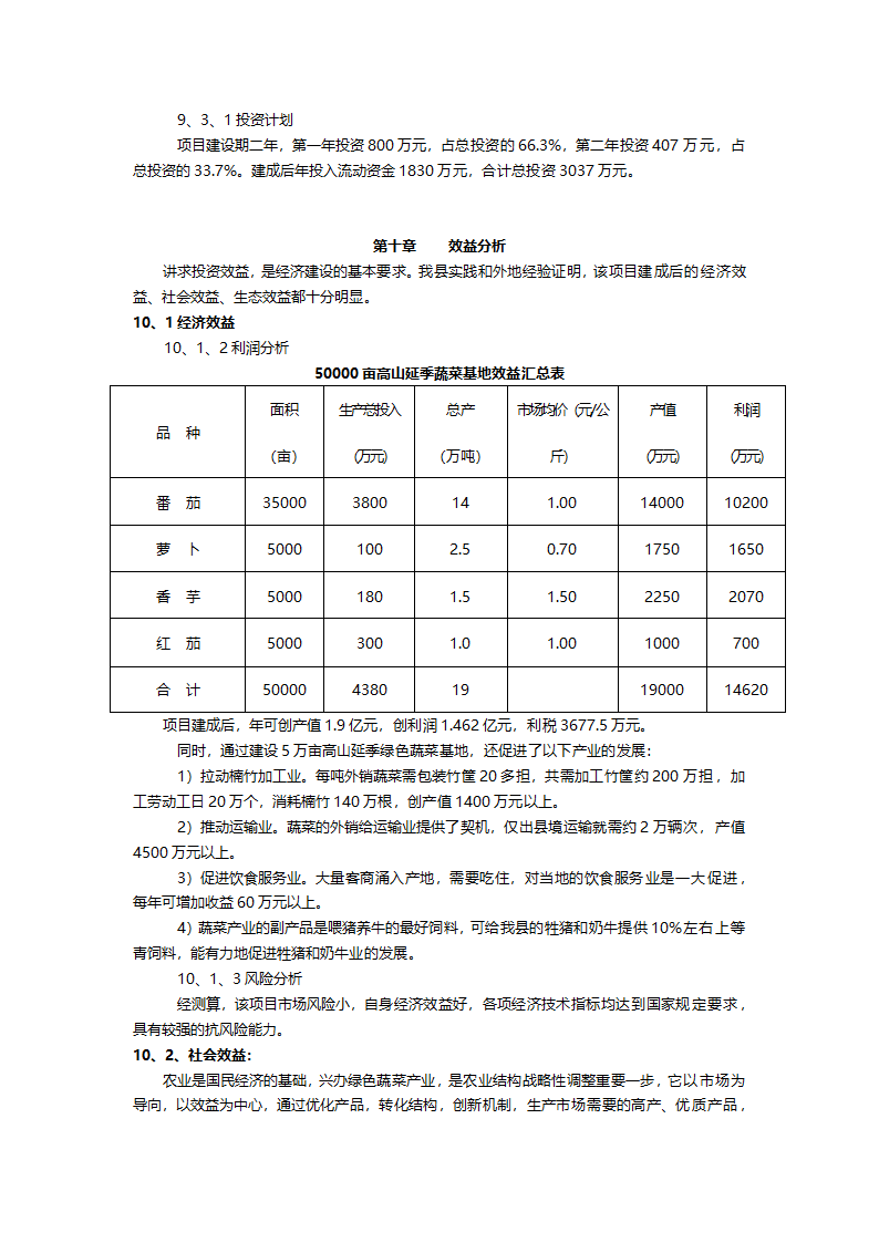 高山延季绿色蔬菜开发项目建议书.doc第9页