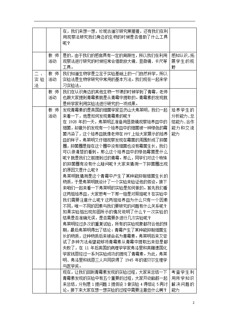 1.2.2《生物学研究的基本方法》教案.doc第2页