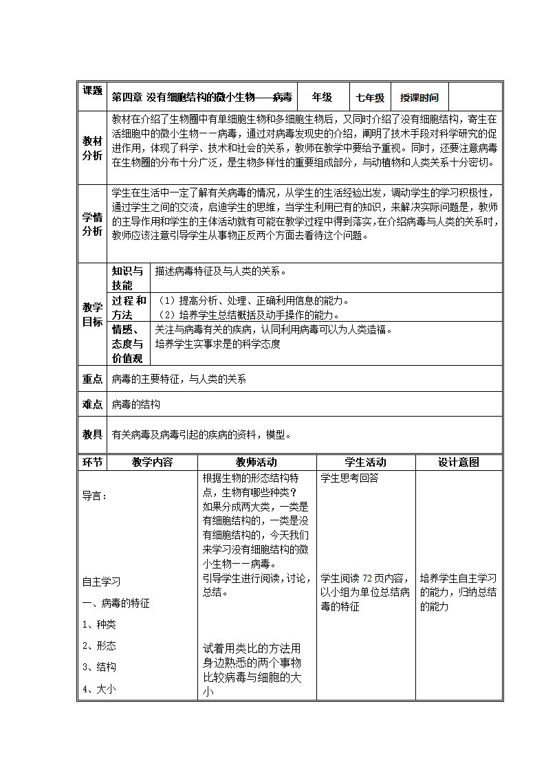 人教版生物八上5.5《病毒》教学设计.doc第1页