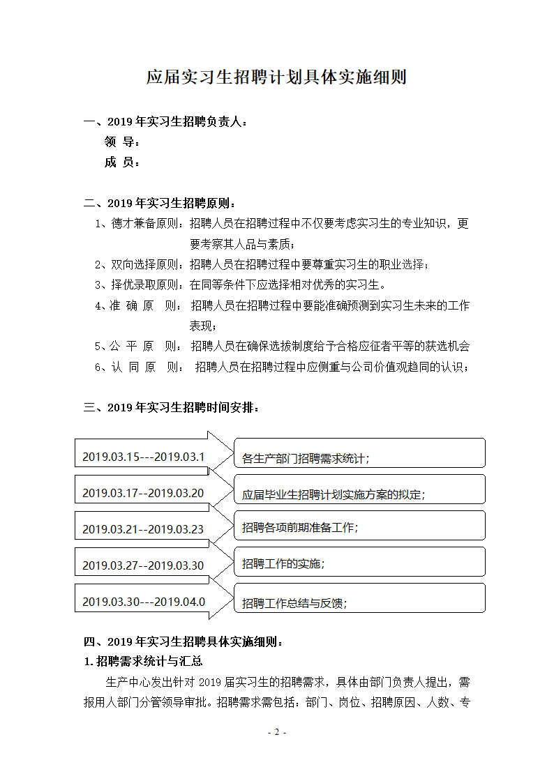 校园招聘计划实施方案.docx第2页