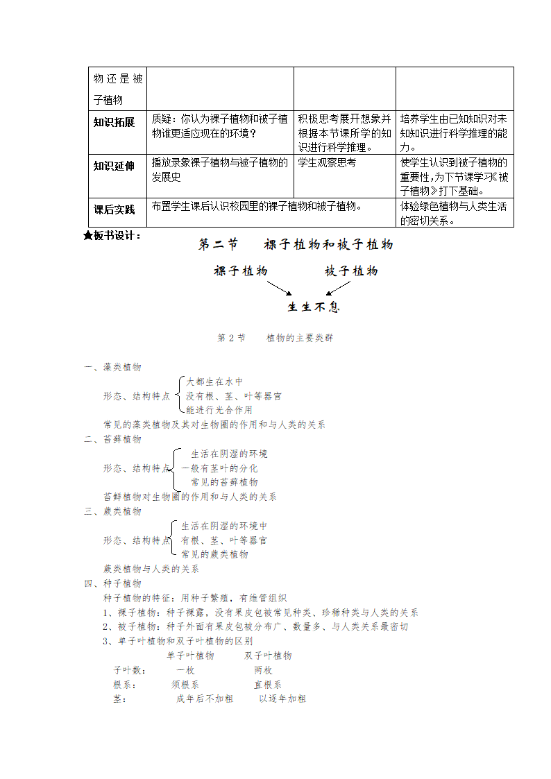 北师大版八年级生物下全册教案.doc第29页