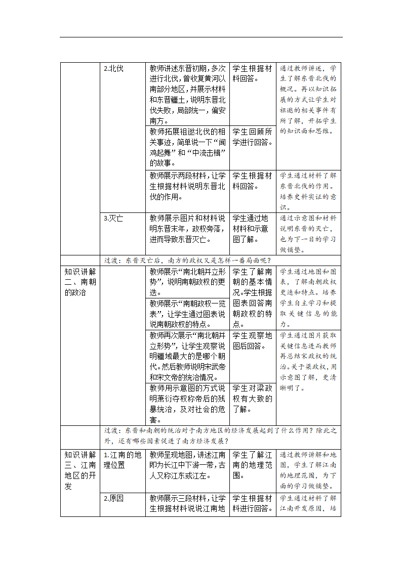 第18课 东晋南朝时期江南地区的开发 精品教案.doc第2页