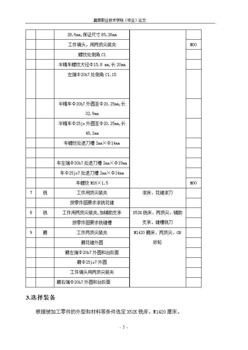 数控毕业论文 花键轴零件加工工艺.doc第6页
