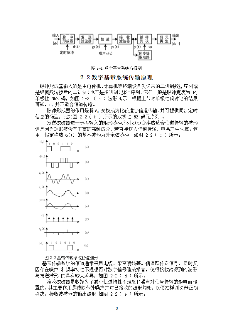 数字基带传输系统设计毕业论文.doc第6页