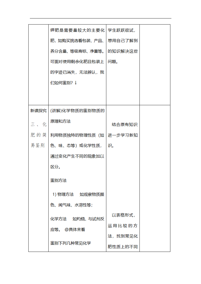 九年级化学下册教案-11.2 化学肥料-人教版.doc第4页