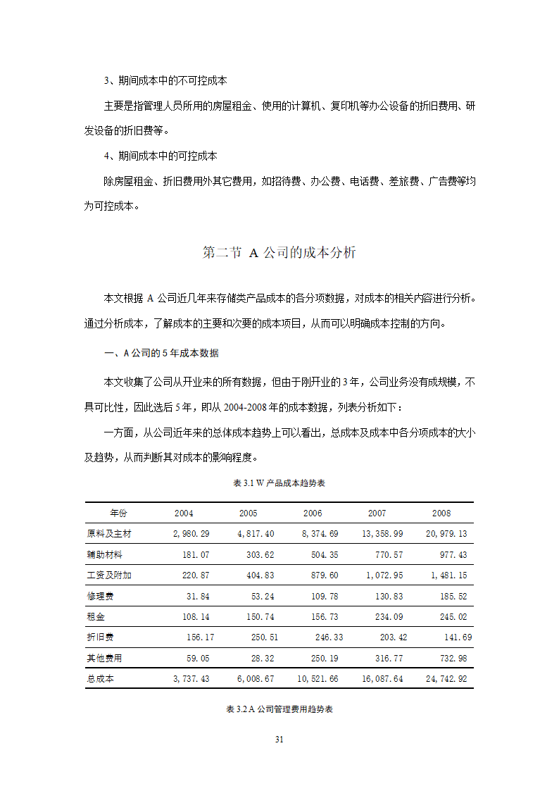 会计学论文 A公司成本控制研究.doc第31页