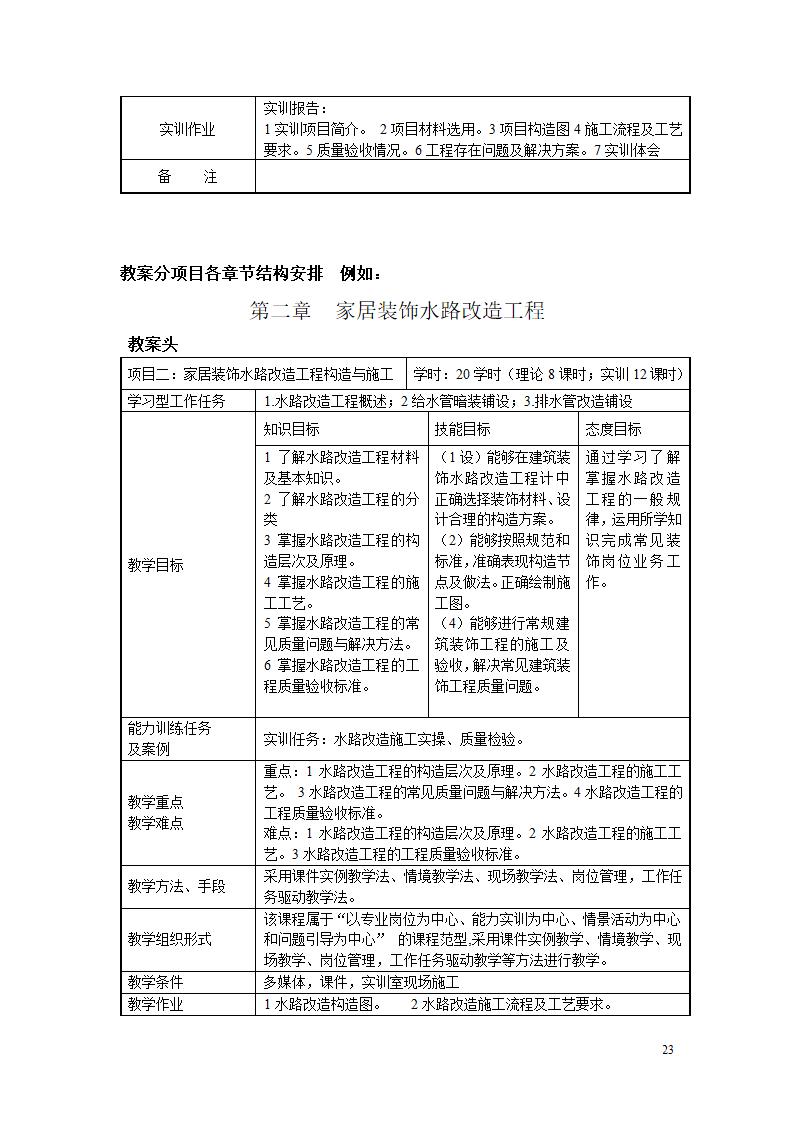 《家居装饰构造与施工工艺》教案.doc第23页