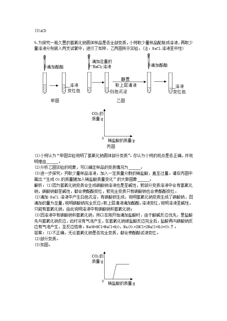 历年浙江省衢州市化学中考真题.docx第6页