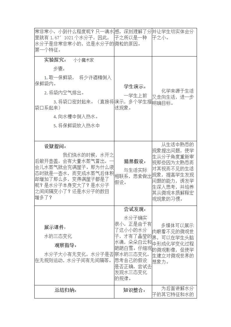 鲁教版九上化学 2.1运动的水分子 教案.doc第2页