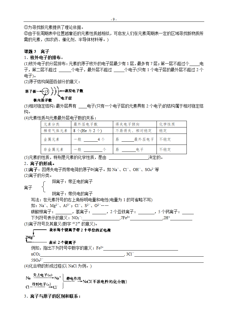 人教版九年级化学复习学案1-7单元.doc第9页