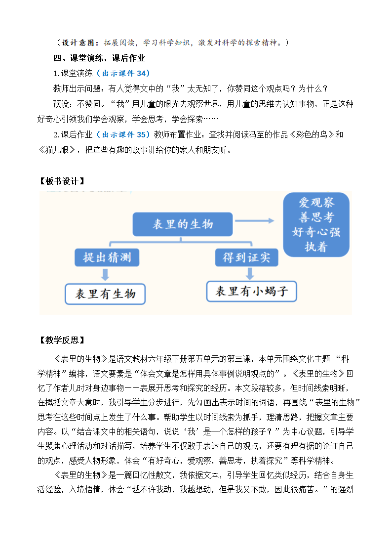 【新课标】16 表里的生物 优质教案.doc第7页