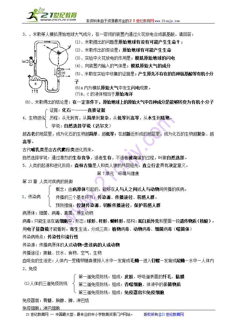 生物：八年级下册复习教案(苏科版八年级下).doc第2页