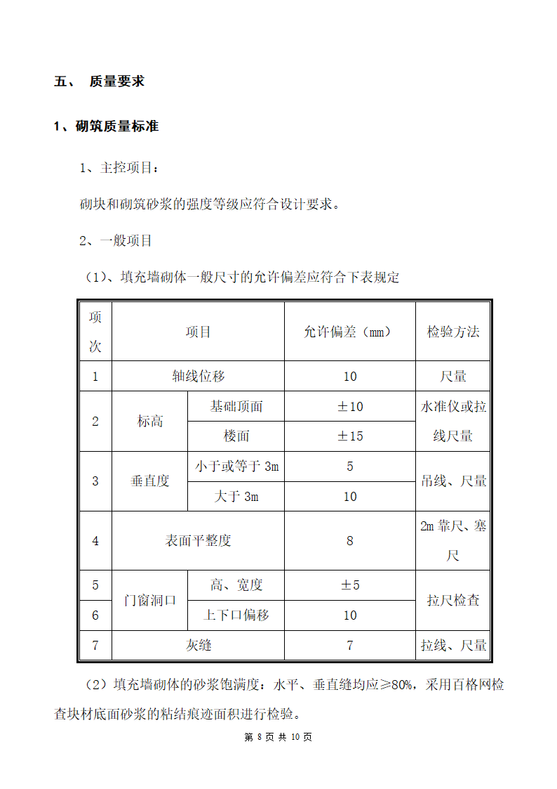 南阳某医院病房楼加气砌块砌筑施工方案.doc第8页