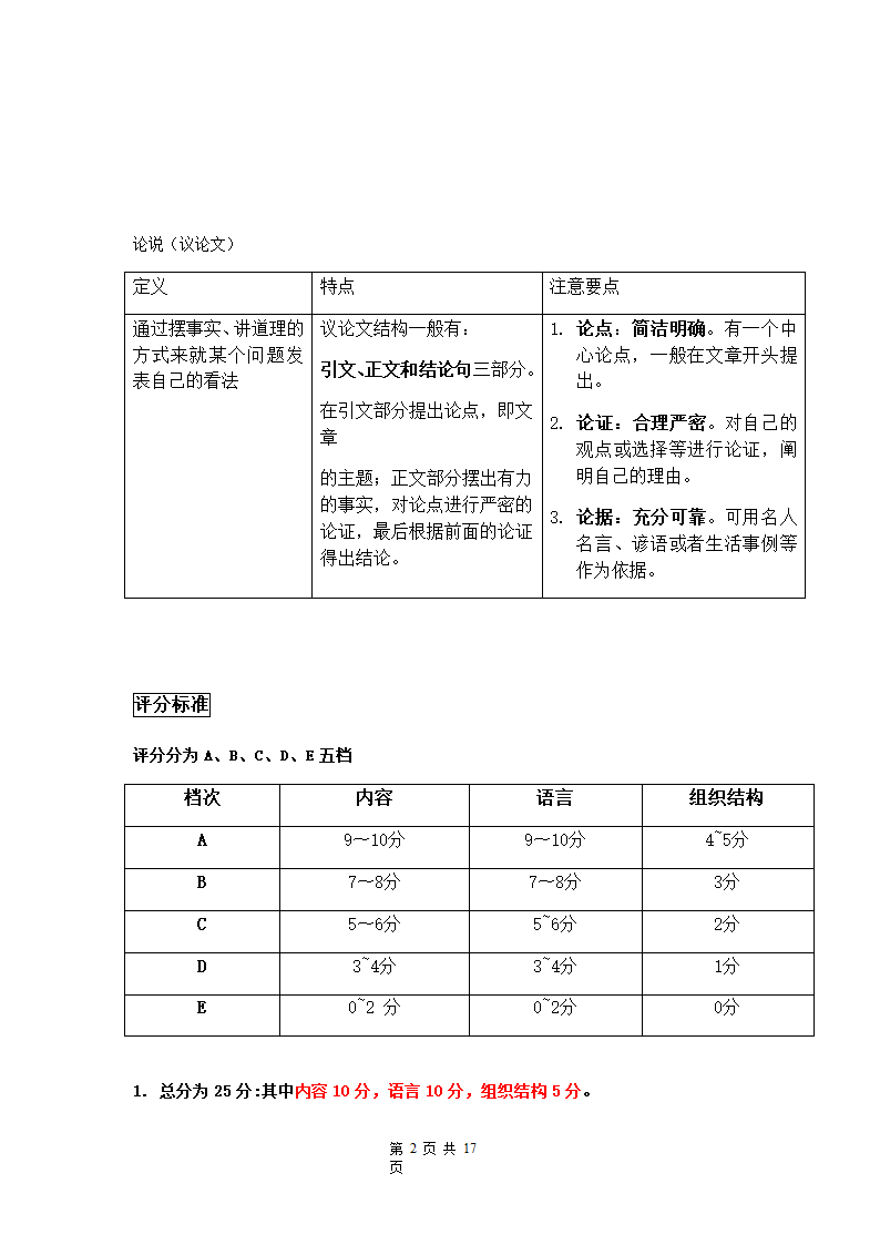 高考英语二轮复习写作专项讲解学案（有答案）.doc第2页