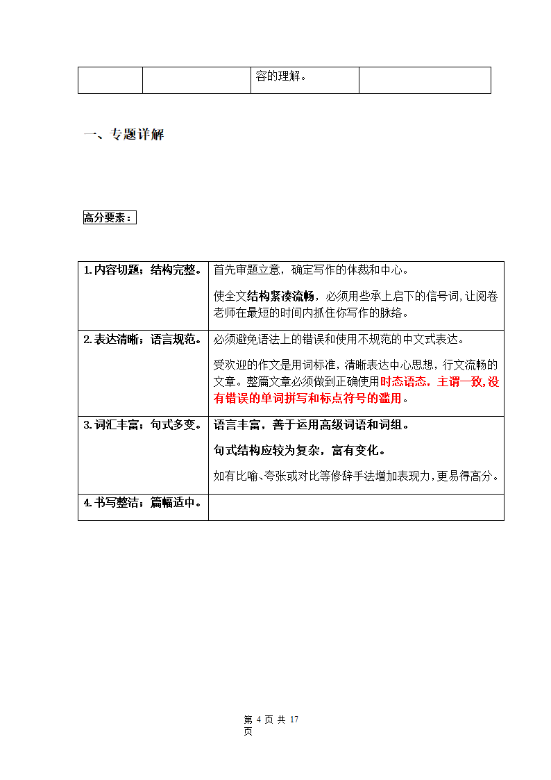 高考英语二轮复习写作专项讲解学案（有答案）.doc第4页