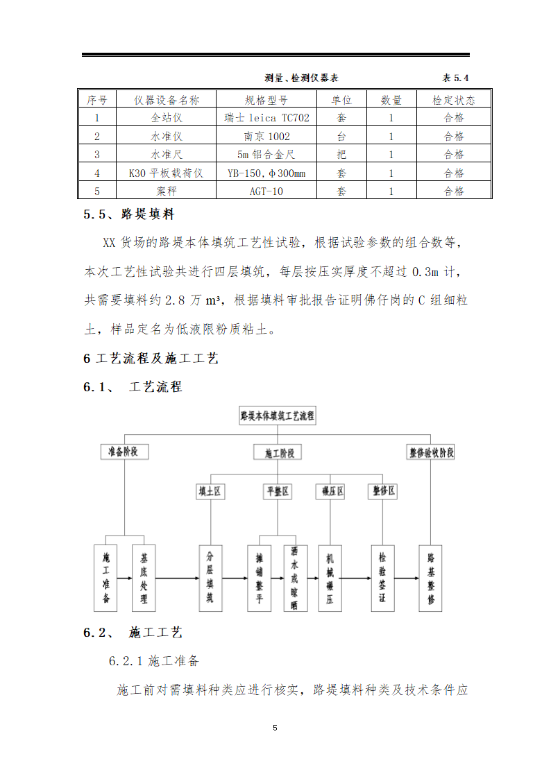 铁路车站货场路堤本体填筑工艺性试验方案.doc第5页