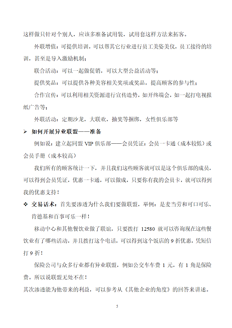 异业联盟规划策划书.docx第5页