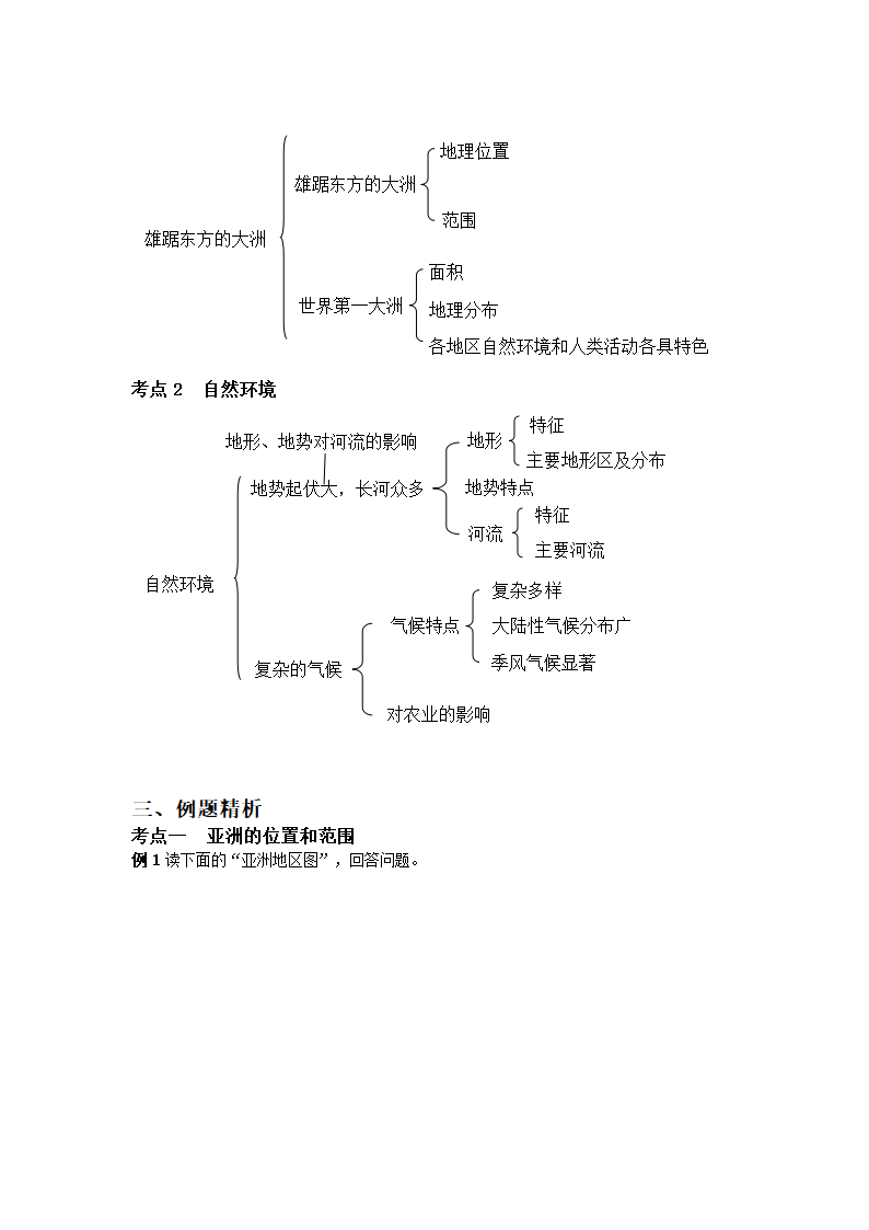 人教版地理七年级下册第六章 我们生活的大洲——亚洲 复习课教案.doc第4页