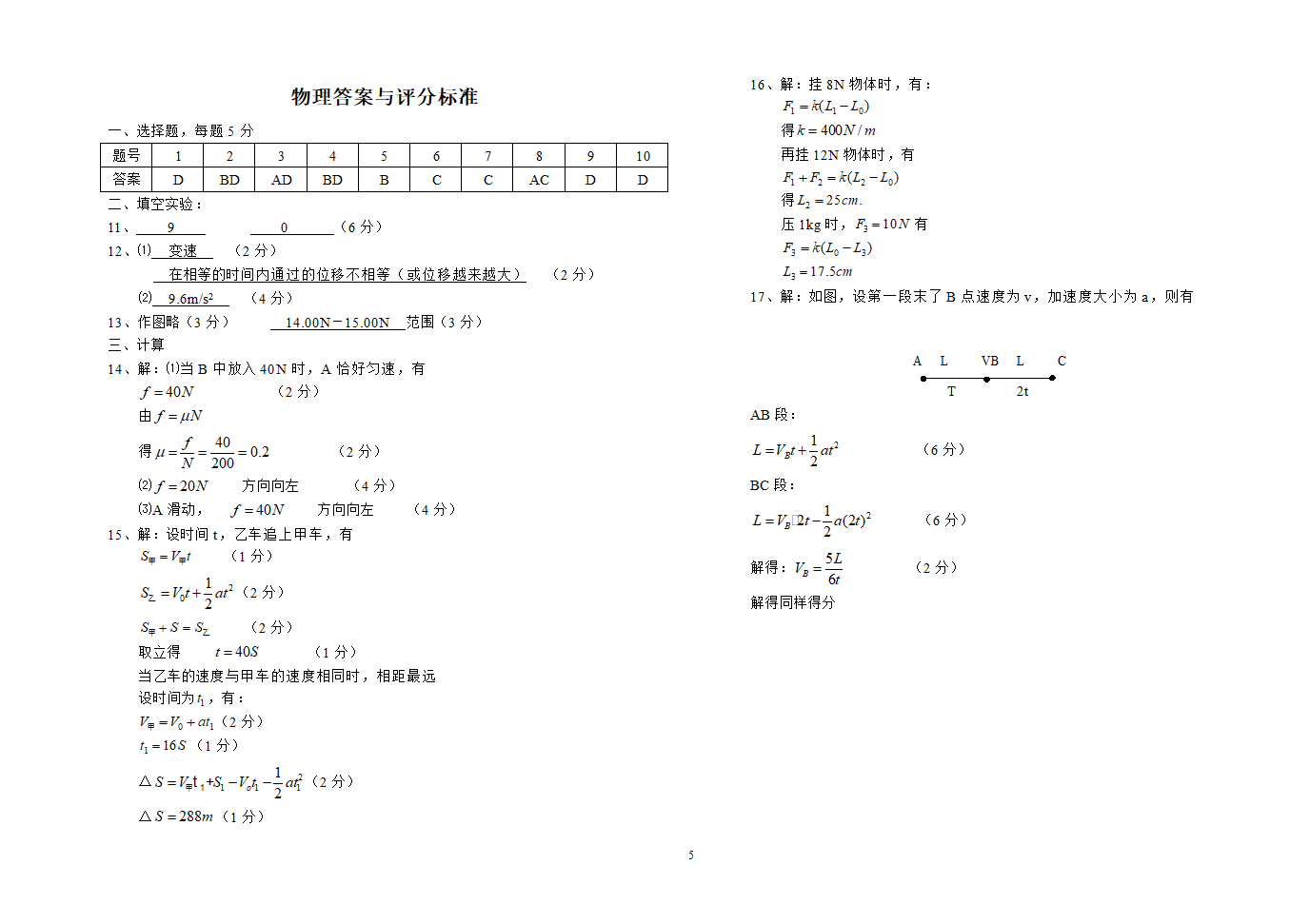 高一物理试卷（含答案）.doc第5页