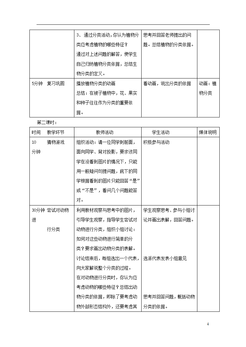 6.1.1《尝试对生物进行分类》教案.doc第4页