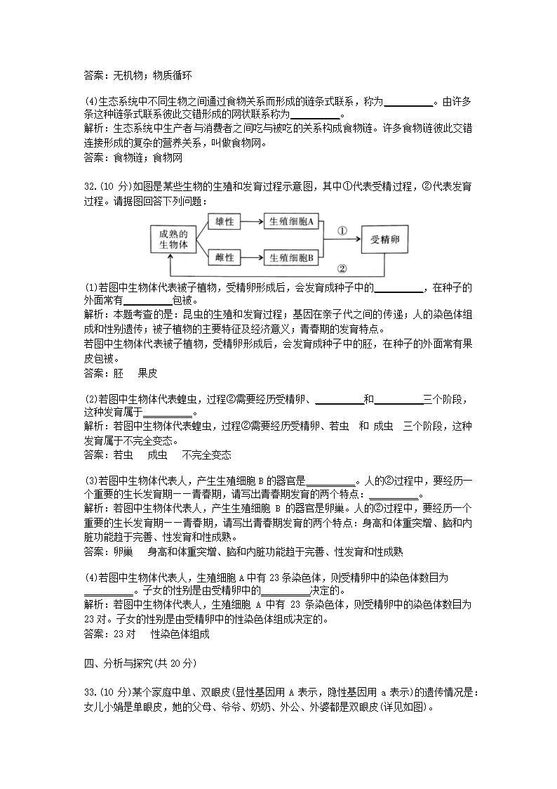 历年四川省成都市生物中考真题.docx第11页