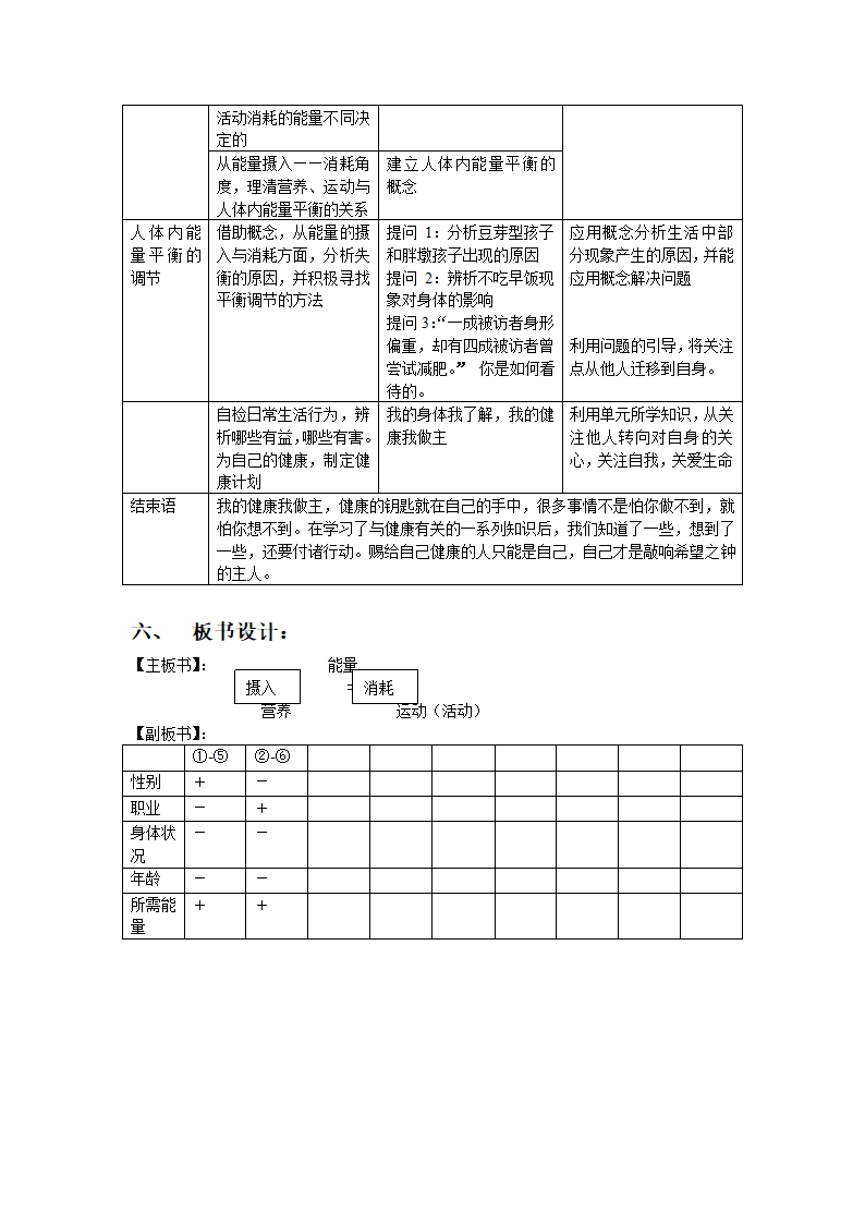 10.3.2人体内能量的平衡与调节 教案.doc第4页