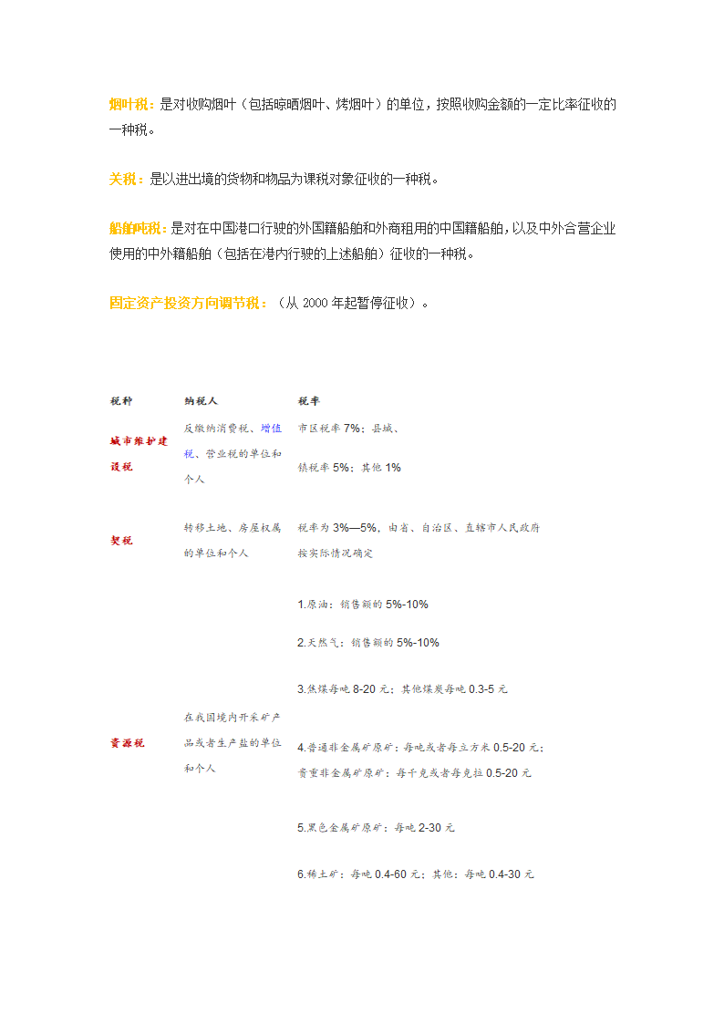 2015年1月1日起各项税种税率及新政策第5页