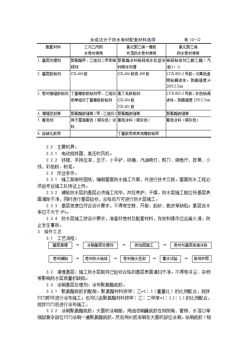 合成高分子卷材屋面防水层施工工艺.doc第2页