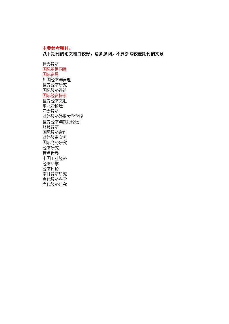国际经济与贸易专业毕业论文参考选题.docx第6页