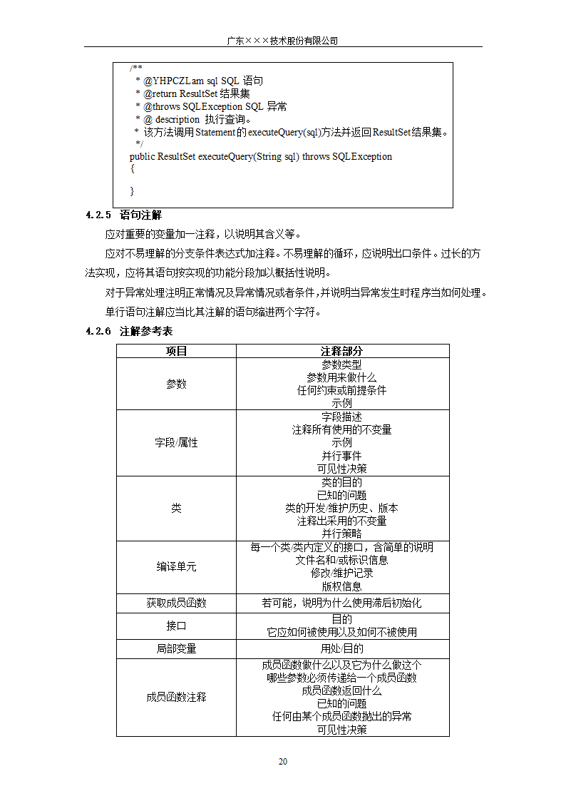 CMMI- 软件开发代码编程规范.docx第20页