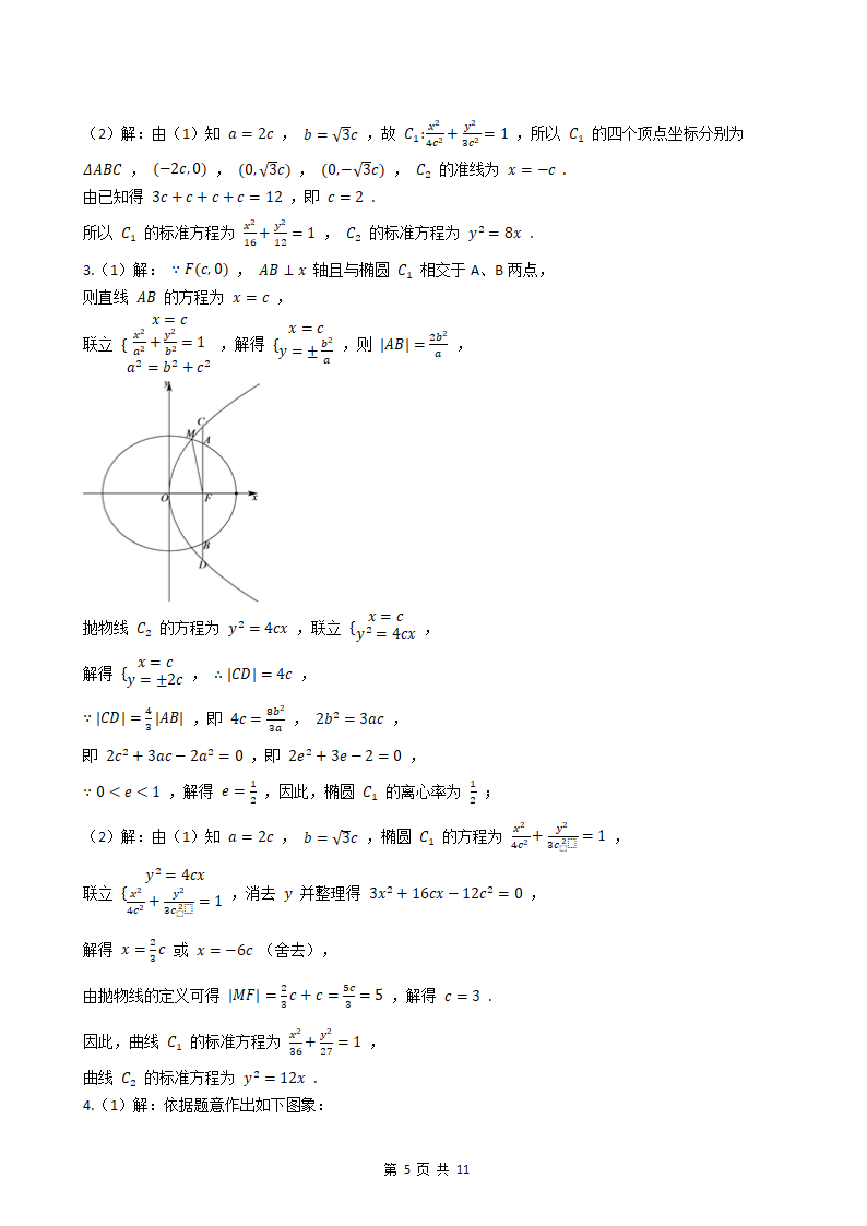 高考数学平面解析几何专题突破卷（含解析）.doc第5页