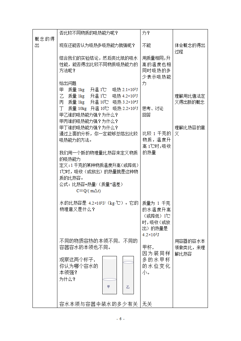 物理京改版八年级教案-7.7 比热容 (2).doc第6页