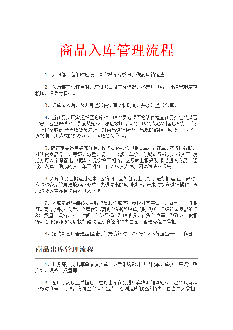 商品入库管理流程.docx