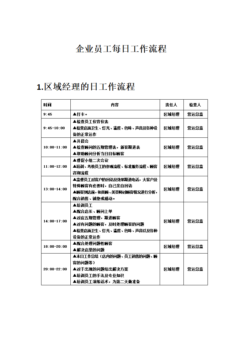 企业员工每日工作流程.docx