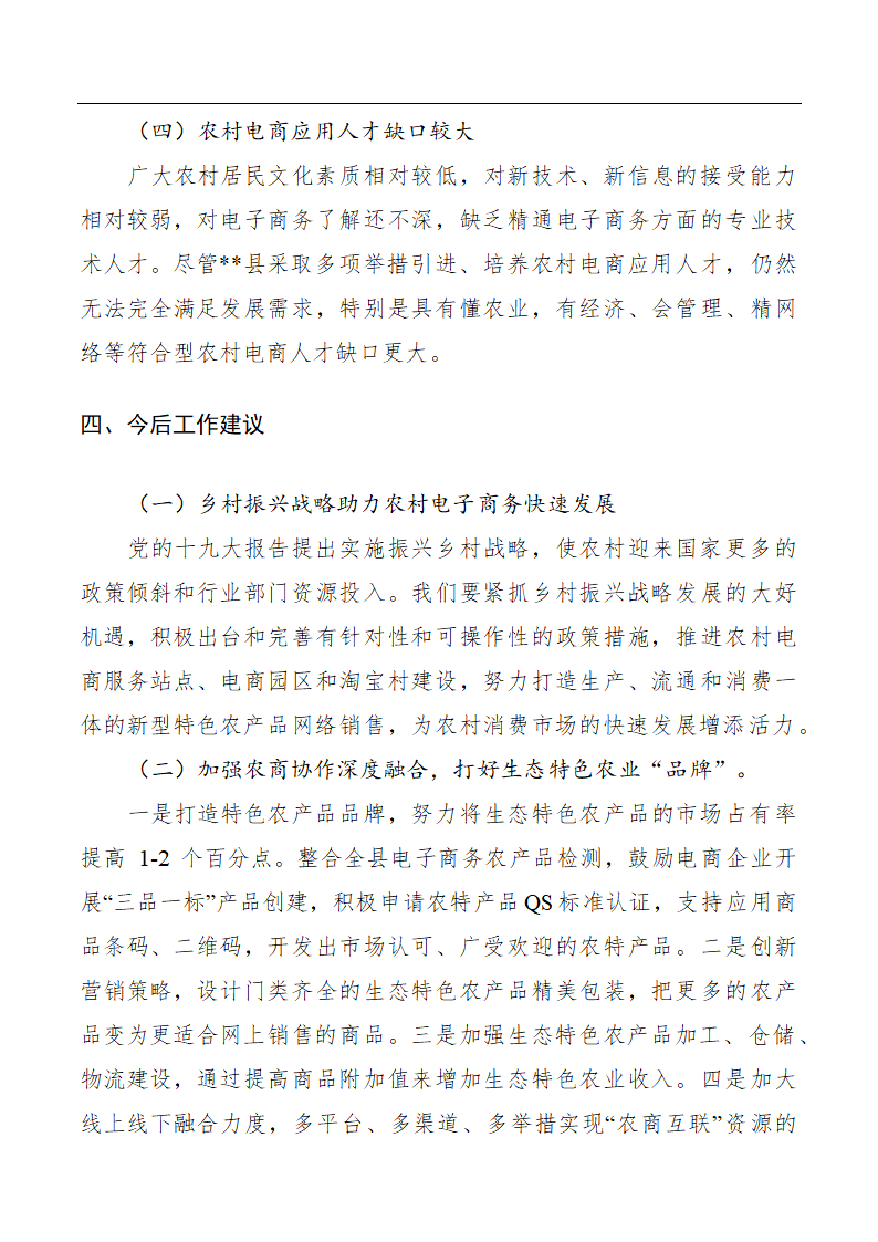 农村电子商务发展专题调研报告范文4篇.doc第24页