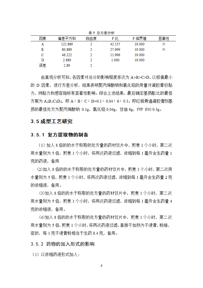 中药学论文 红栀骨通凝胶膏剂制备工艺研究.doc第11页