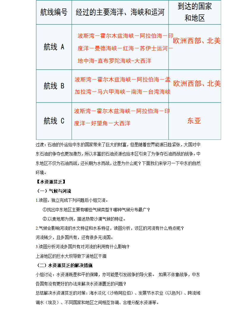 地理仁爱科普版七下7.2中东教案.doc第3页