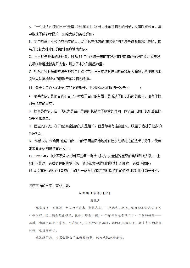 河北高考语文文学类阅读专项训练（含答案）.doc第13页